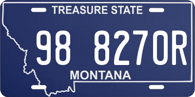 MT license plate 988270R