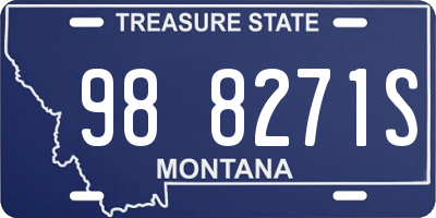 MT license plate 988271S