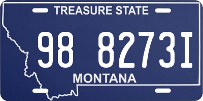 MT license plate 988273I