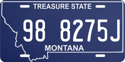 MT license plate 988275J