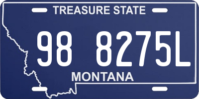 MT license plate 988275L