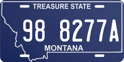 MT license plate 988277A