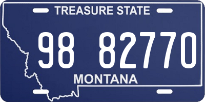 MT license plate 988277O