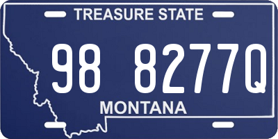 MT license plate 988277Q