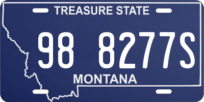 MT license plate 988277S