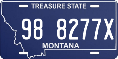 MT license plate 988277X