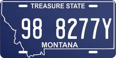 MT license plate 988277Y