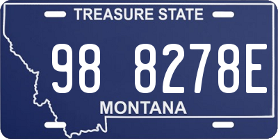MT license plate 988278E