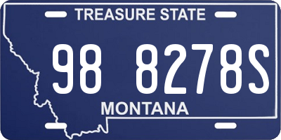 MT license plate 988278S