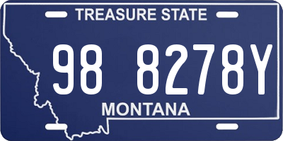 MT license plate 988278Y