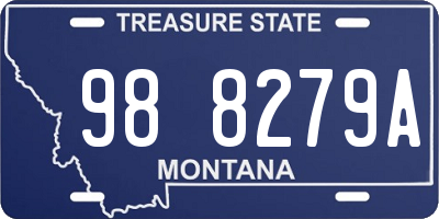 MT license plate 988279A