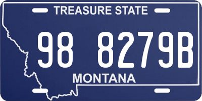 MT license plate 988279B