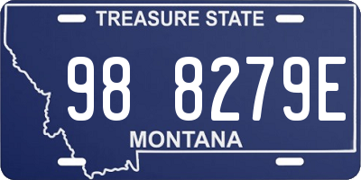 MT license plate 988279E
