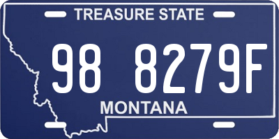 MT license plate 988279F