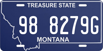 MT license plate 988279G
