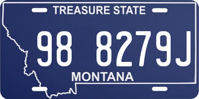 MT license plate 988279J