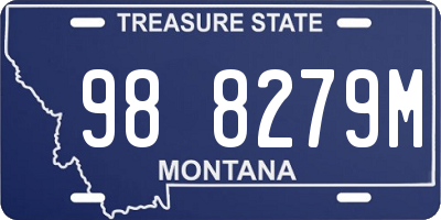 MT license plate 988279M