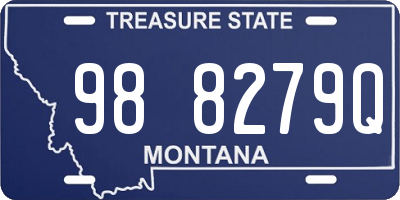 MT license plate 988279Q