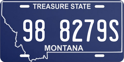 MT license plate 988279S