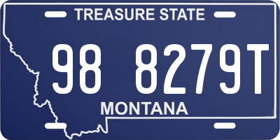 MT license plate 988279T