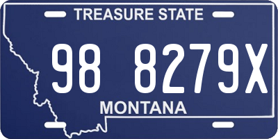 MT license plate 988279X