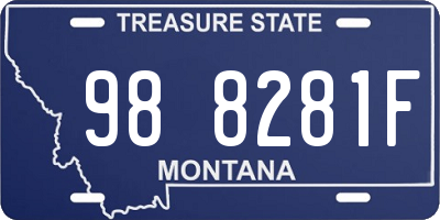 MT license plate 988281F