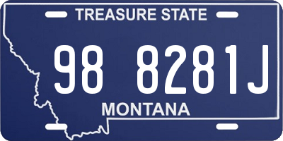 MT license plate 988281J
