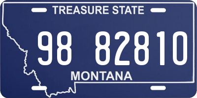 MT license plate 988281O