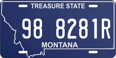 MT license plate 988281R