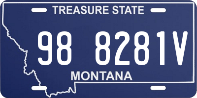 MT license plate 988281V
