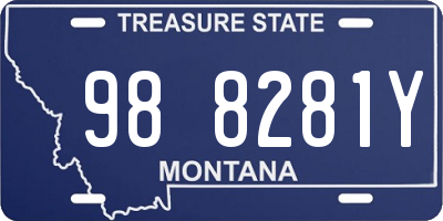 MT license plate 988281Y