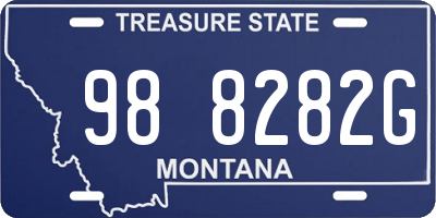 MT license plate 988282G
