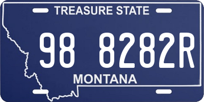 MT license plate 988282R