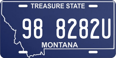 MT license plate 988282U