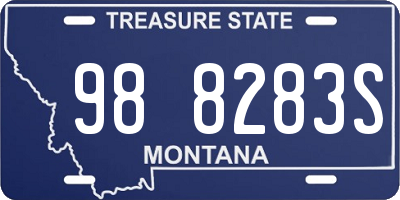 MT license plate 988283S