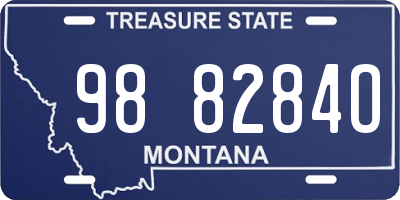 MT license plate 988284O