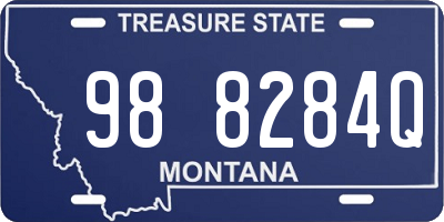 MT license plate 988284Q