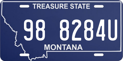 MT license plate 988284U
