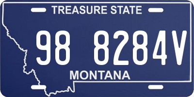 MT license plate 988284V