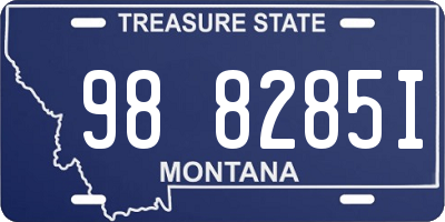 MT license plate 988285I