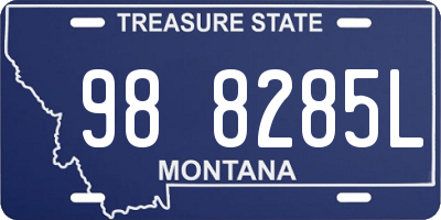 MT license plate 988285L