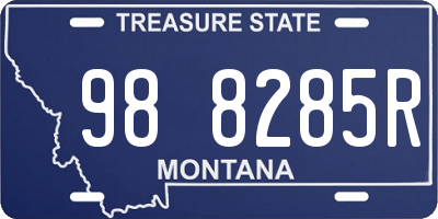 MT license plate 988285R