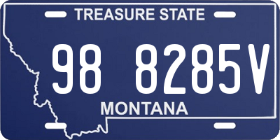 MT license plate 988285V