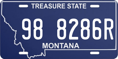 MT license plate 988286R