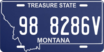 MT license plate 988286V