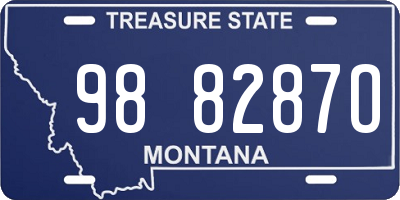 MT license plate 988287O
