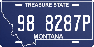 MT license plate 988287P