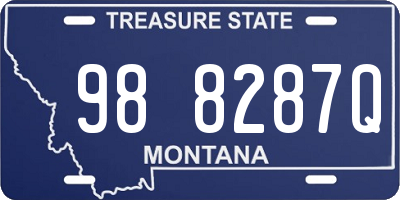 MT license plate 988287Q