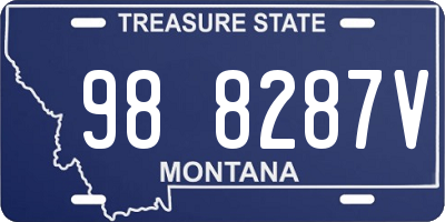 MT license plate 988287V