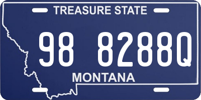 MT license plate 988288Q